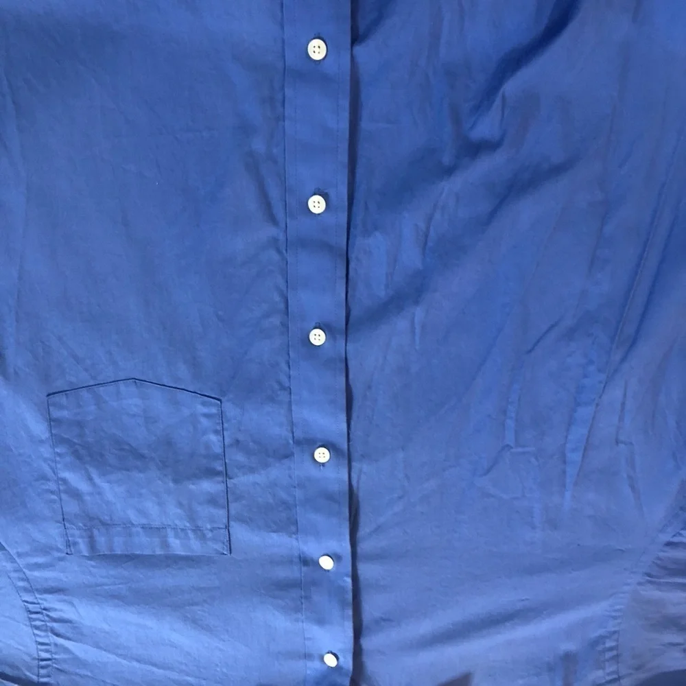Donald J Trump Blue Men's Shirt with White Collar